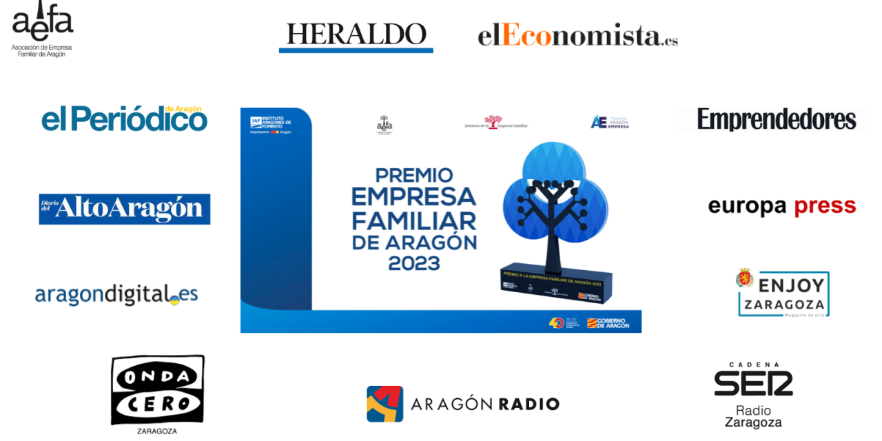 Así contaron los medios el Premio Empresa Familiar de Aragón 2023, una cita que se consolida