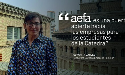 «AEFA es una puerta abierta a los estudiantes de la Cátedra». Entrevista a Conchita Garcés, directora de la Cátedra de Empresa Familiar Unizar