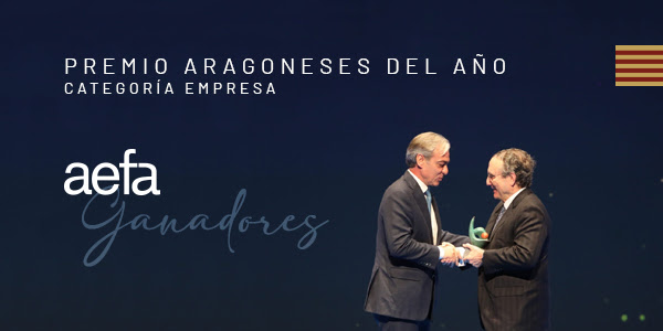 AEFA, Premio Aragoneses del Año 2022 en la categoría de empresa