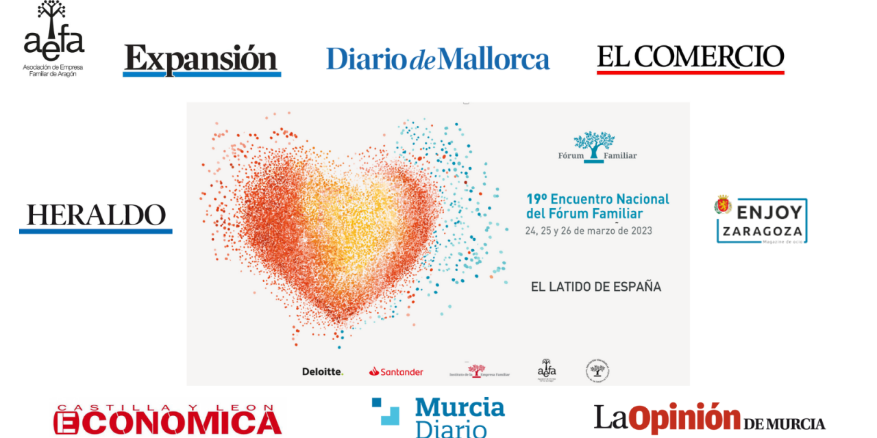 El 19º Encuentro Nacional del Fórum Familiar celebrado en Zaragoza, en los medios