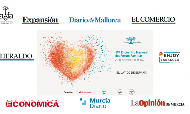 El 19º Encuentro Nacional del Fórum Familiar celebrado en Zaragoza, en los medios